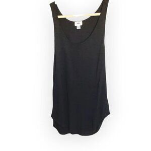 Old Navy NWOT Rayon Tank Top Never Worn Black Women's Size Medium Tulip Hem